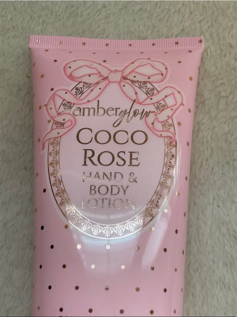 AmberGlo Coco Rose Hand & Body Lotion — Pink